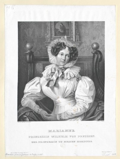 Prinsesse af Hessen-Homburg Maria Anne af Artist Unknown