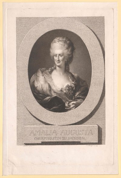 Prinsesse af Pfalz-Zweibrücken-Birkenfeld Amalie Auguste af Artist Unknown