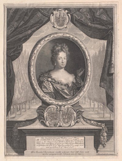 Prinsesse af Sachsen-Weissenfels Christine af Artist Unknown