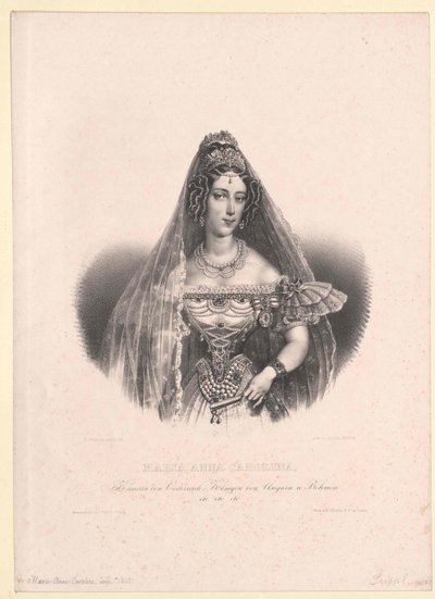 Prinsesse af Savoyen-Sardinien Maria Anna af Artist Unknown