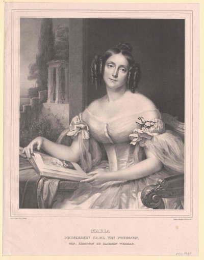 Prinsesse af Sachsen-Weimar Eisenach Maria af Artist Unknown