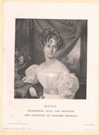 Prinsesse af Sachsen-Weimar Eisenach Maria af Artist Unknown
