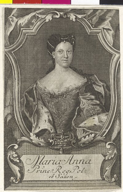 Prinsesse af Sachsen Maria Anne af Artist Unknown