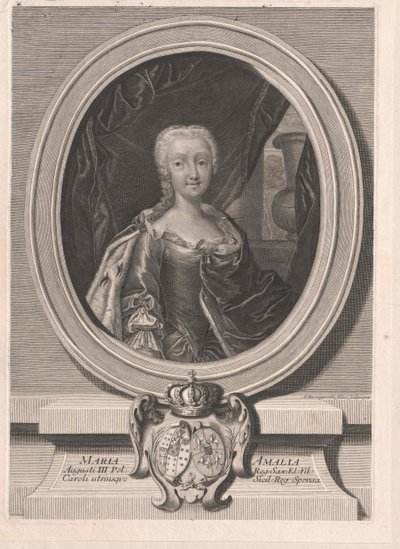 Prinsesse af Sachsen Marie Amalie af Artist Unknown