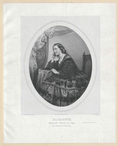 Prinsesse af Schwarzburg-Rudolstadt Elisabeth af Artist Unknown