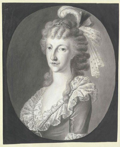 Prinsesse af begge Sicilier Maria Theresia (tryk) af Artist Unknown