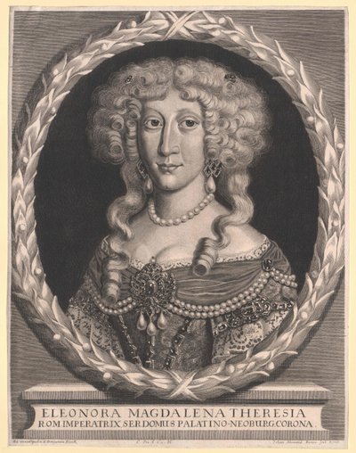 Prinsesse af slottet Eleonora Magdalene Theresia af Artist Unknown