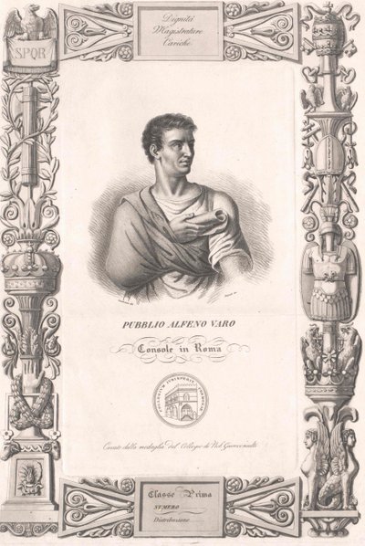 Publius Alphenus Varus af Artist Unknown