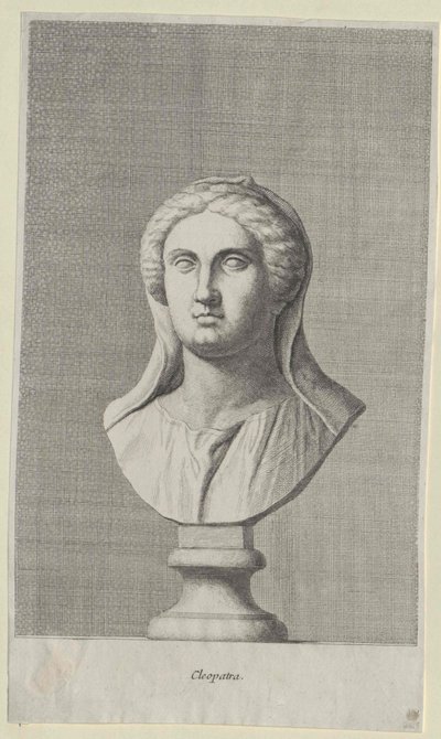 Egyptens dronning Kleopatra VII (tryk) af Artist Unknown