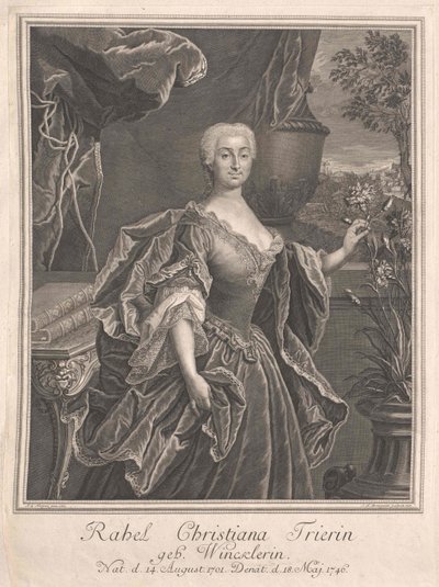 Rahel christiana Winckler af Artist Unknown