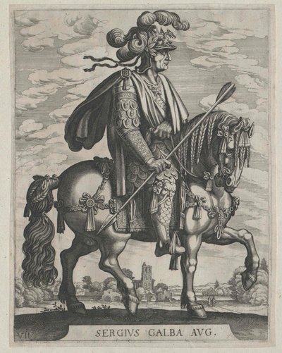 Den romerske kejser Galba af Artist Unknown