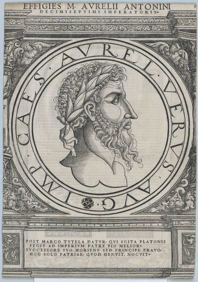 Den romerske kejser Marcus Aurelius af Artist Unknown