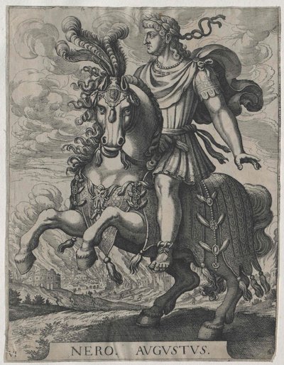 Den romerske kejser Nero af Artist Unknown
