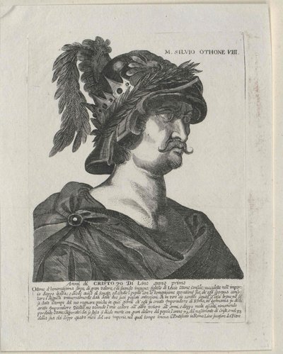 Den romerske kejser Otho (tryk) af Artist Unknown