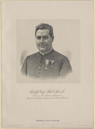 Rudolf Graf Mels-Colloredo (print) af Artist Unknown