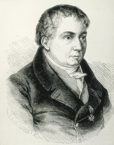 SCHLEGEL, Friedrich von (1772-1829). Tysk digter, kritiker og lærd. Kritisk leder af den tyske romantik. Gravering af Artist Unknown