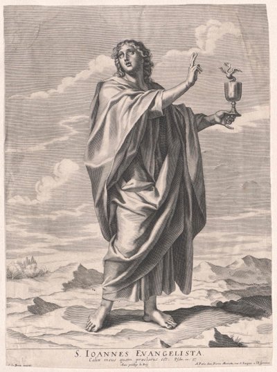 Den hellige Johannes evangelisten af Artist Unknown