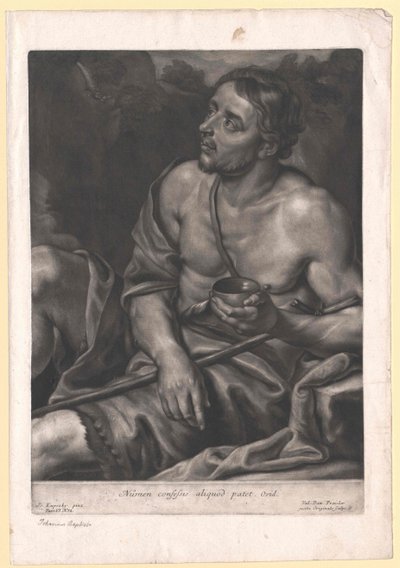 Den hellige Johannes Døberen af Artist Unknown