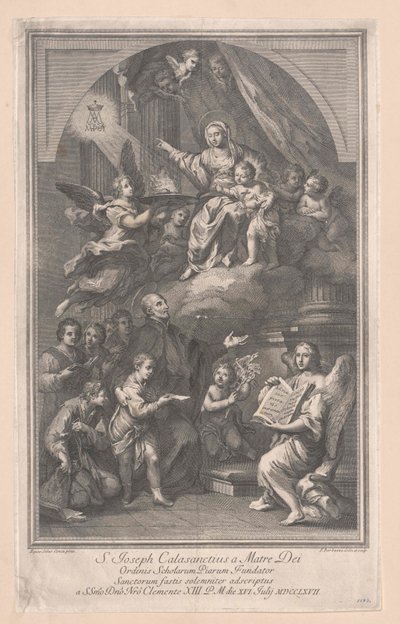 Sankt Joseph af Calasanz af Artist Unknown