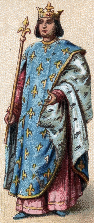Sankt Ludvig IX, konge af Frankrig - Portræt af Sankt Ludvig af Artist Unknown