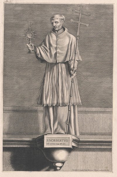 Sankt Norbert af Xanten af Artist Unknown