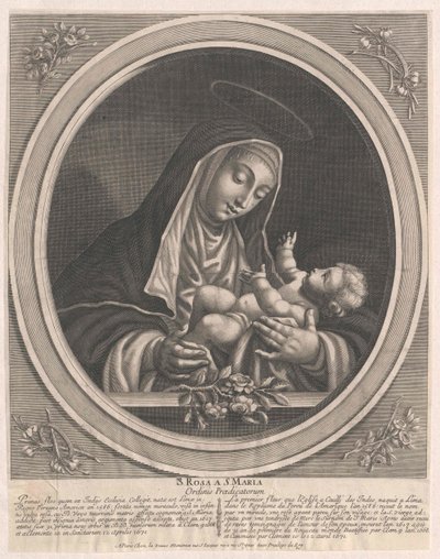 Den hellige Rosa af Lima af Artist Unknown