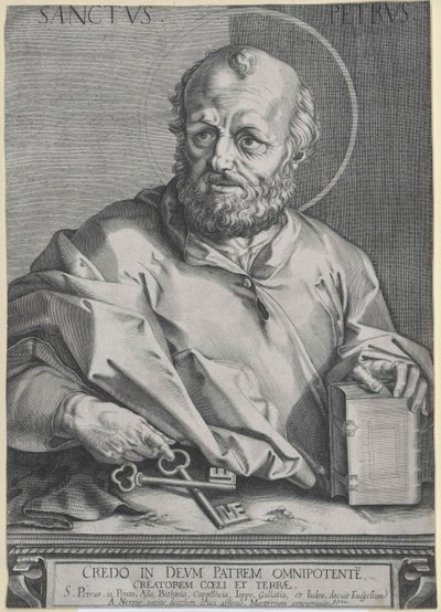 Den hellige apostel Peter af Artist Unknown