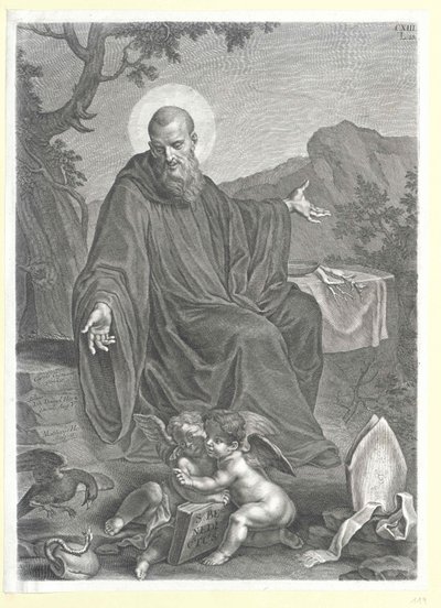 Sankt Benedikt af Nursia af Artist Unknown