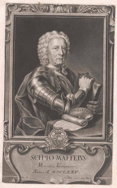 Scipione Marquis Maffei af Artist Unknown