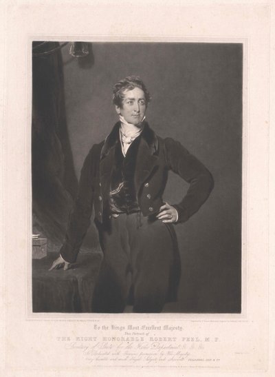 Sir Robert Peel af Artist Unknown