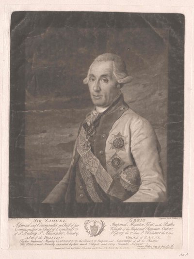 Sir Samuel Greig af Artist Unknown