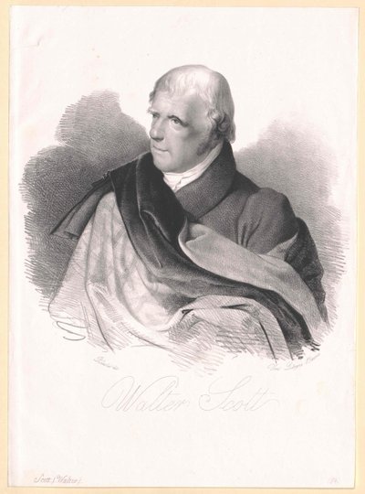 Sir Walter Scott af Artist Unknown