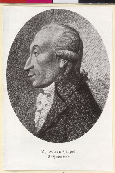 Theodor Gottlieb von Hippel af Artist Unknown