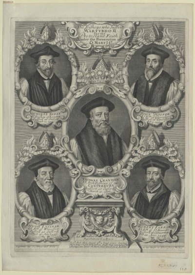Thomas Cranmer (print) af Artist Unknown