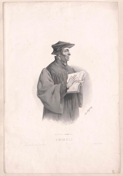 Ulrich Zwingli af Artist Unknown