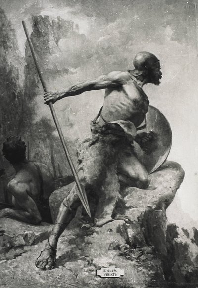 VIRIATHUS (190-139 F.V.T.). Leder af det lusitanske folk, der gjorde modstand mod den romerske ekspansion i det vestlige Hispania. Gravering af Artist Unknown