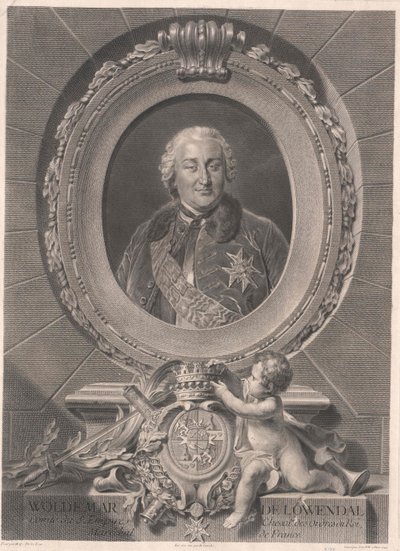 Valdemar greve Loewendal (tryk) af Artist Unknown