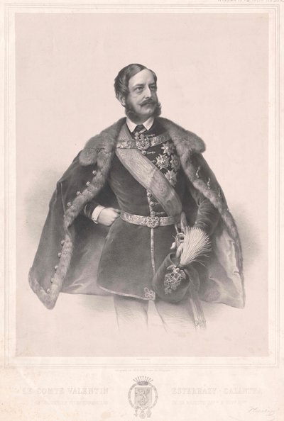 Valentine greve baron von Galantha Esterhazy af Artist Unknown