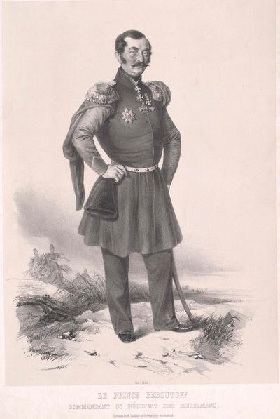 Vasilij Osipov grev Bebutov af Artist Unknown