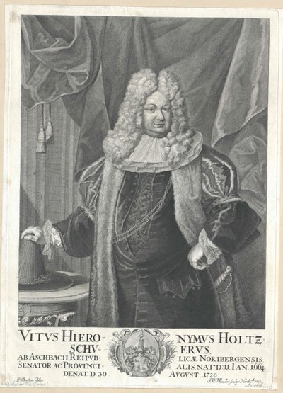 Vitus Jerome Holzschuher fra Aspach af Artist Unknown