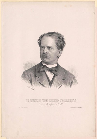 Wilhelm Bossi-Fedrigotti af Belmonte (print) af Artist Unknown