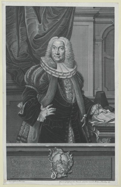 Wolfgang Sigismund Holzschuher af Artist Unknown