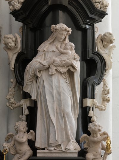Sankt Rosa af Lima (marmor) af Artus I Quellinus