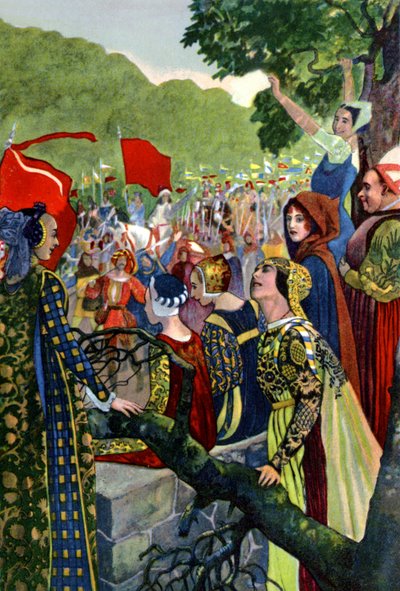 Alt er godt, der ender godt, skuespil af William Shakespeare, ca. 1880 (tryk) af Artus Scheiner