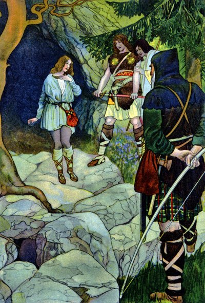 Cymbeline, skuespil af William Shakespeare, ca. 1880 (tryk) af Artus Scheiner