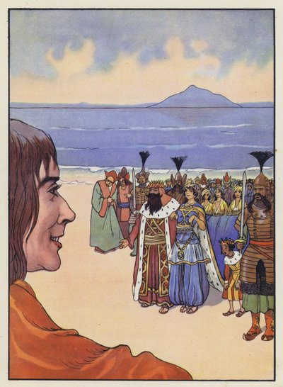 Illustration til Gullivers rejser af Jonathan Swift af Artus Scheiner