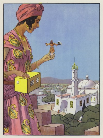 Illustration til Gullivers rejser af Jonathan Swift af Artus Scheiner