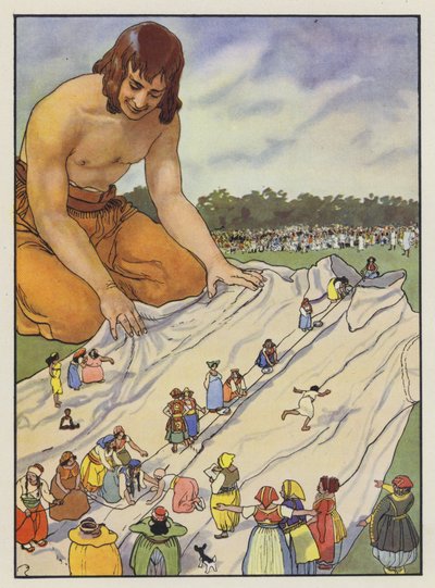 Illustration til Gullivers Travels af Jonathan Swift af Artus Scheiner