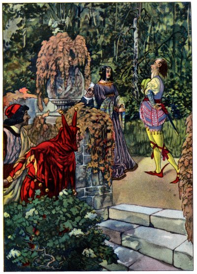 Twelfth Night, skuespil af William Shakespeare, ca. 1880 (tryk) af Artus Scheiner