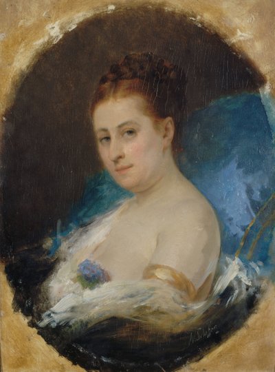 Portræt af skuespillerinden Adelaide Ristori 1822-1906, ca 1857. af Ary Arnold Scheffer